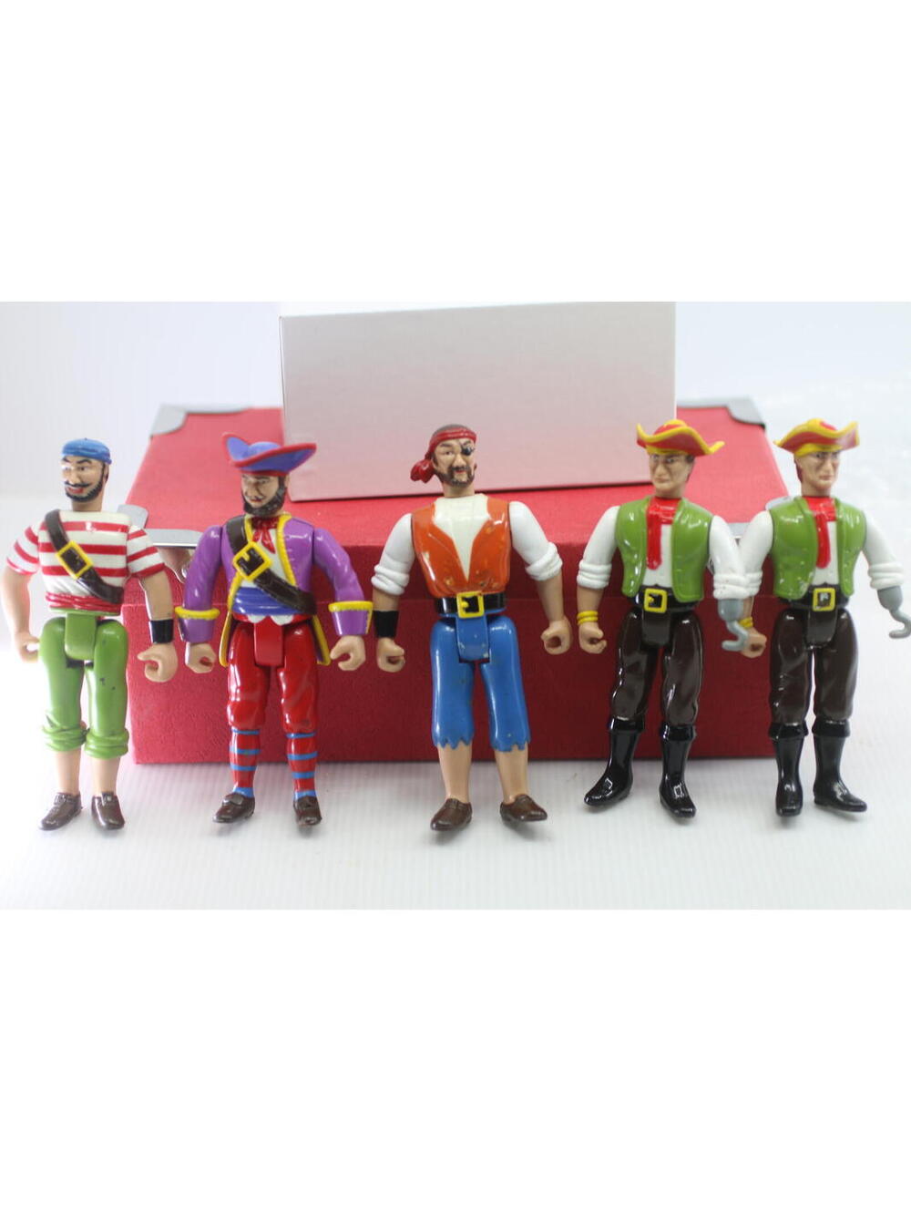 Set of 5 Pirate Figures Vtg Imperial Pirates of the High Seas Blackbeard Hook